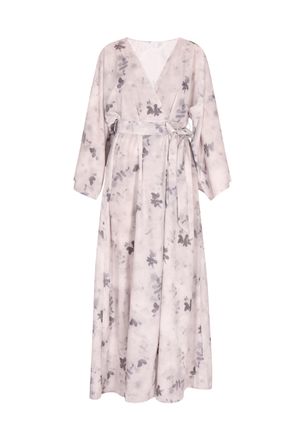 Usha kimono jurk Dames Grijs Veelkleurig