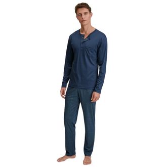 CALIDA Heren, Nachtkleding & Lounge, Blauw, Maat: L