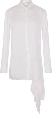 Yohji Yamamoto Asymmetrisch overhemd - Wit