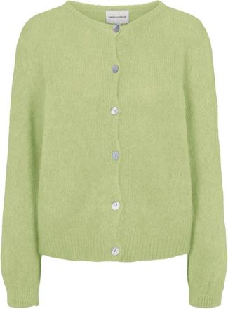 Americandreams Susan Alpaca Cardigan - Dames - Vesten - Groen - XL - Wol - Truien & Vesten