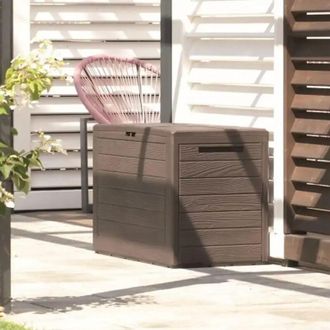 Prosperplast Baule da Esterno 280L Marrone - Contenitore Multifunzionale 116x43,8x55cm