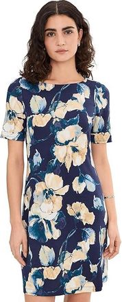 Tommy Bahama Darcy Beleza Blossom Short Sleeve Dress Womens Dress Coastline : LG (US 12-14), Modal/Nylon/Spandex