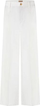 Cambio Stijlvolle Alina Jeans - Dames - Loose Fit Jeans - Wit - XL L32 - Katoen - Jeans