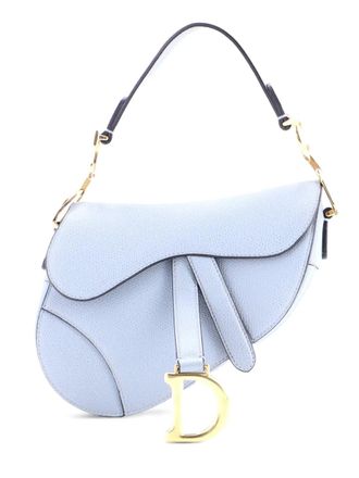 Dior Saddle Handbag Leather Mini shoulder bag - Blu