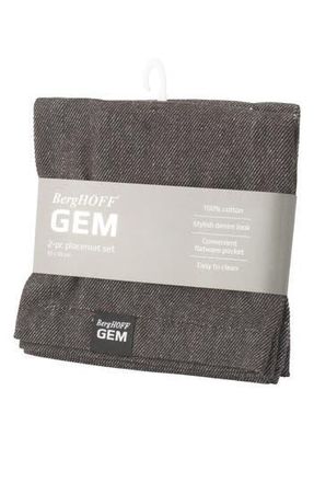 Berghoff Set of 2 Gem Cotton Placemats in Grey at Nordstrom Rack