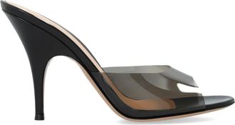 Gianvito Rossi Sofia Heeled Mules - Dames - Muiltjes - Zwart - 41 EU - Leer - Schoenen