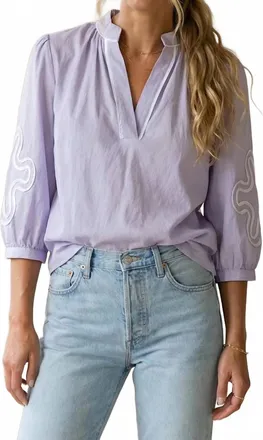 Naked Zebra Mirko Blouse In Lilac