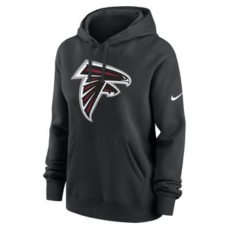 Nike Atlanta Falcons Club Nike Womens NFL Pullover Hoodie in Black | 00Z500A96-LT3
