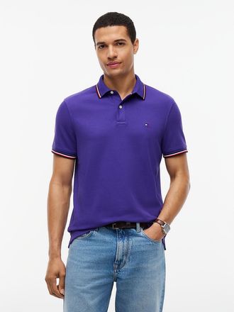 Tommy Hilfiger Mens Regular Fit Tommy Wicking Polo - Winter Grape - XXXL