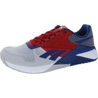 Reebok Unisex-Adult Nano 6000 Cross Trainer, Pure Grey/Flash Red/Batik Blue, 7 Women/5.5 Men