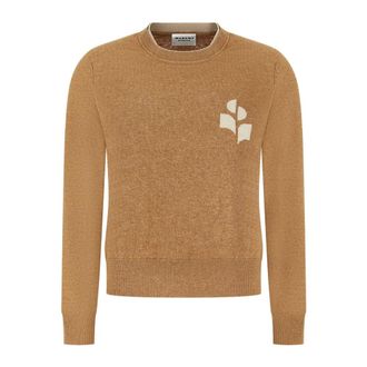 Isabel Marant Jersey Lanta con logo - Knitwear - Mujer - Beige - XS