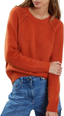 Autumn Cashmere Relaxed Open Raglan Crew In Henna