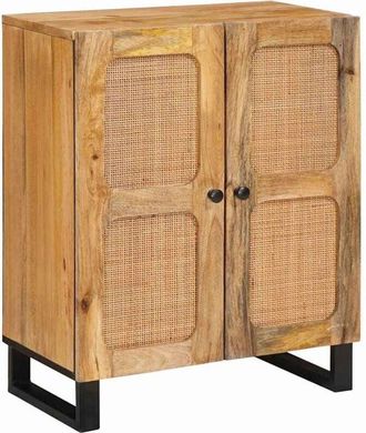 vidaXL Aparador Marr&oacute;n 60 X 33 X 75 Cm Madera De Mango Maciza Vidaxl