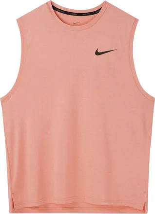 Nike Mens Nike Solid Color Logo Quick Dry Breathable Sports Training Madder Root Brown Vest CZ1185-827