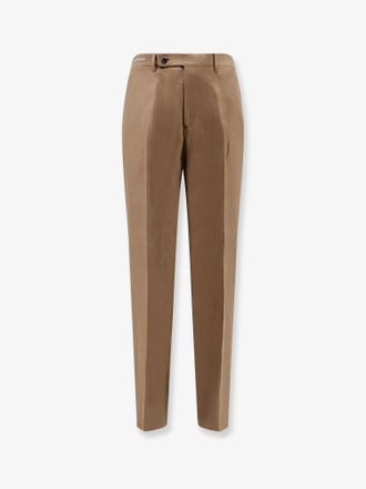Corneliani Pantaloni Regular in lino - CORNELIANI - gender_Man
