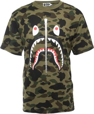 A Bathing Ape T-shirt con stampa camouflage - Verde