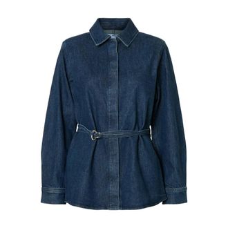Selected Dames, Blouses & Shirts, Blauw, Maat: XS Denim