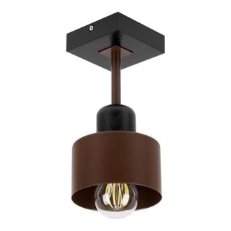 OEM L&aacute;mpara De Techo Negra De Madera Y Metal De Estilo Escandinavo, 1xe27, Iluminaci&oacute;n Led Moderna Para Sal&oacute;n, Cocina, Dormitorio, Habitaci&oacute;n Infantil, Lo