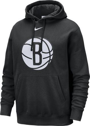 Nike Brooklyn Nets Club Nike Mens NBA Pullover Hoodie in Black | HM9869-010