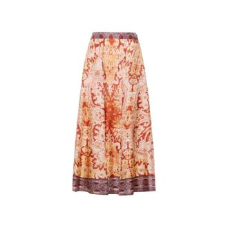 Pierre-Louis Mascia Midi Skirts, female, Yellow, Size: XL Aloe A-line Skirt