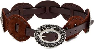 Anderson's Cintura in pelle scamosciata - Rosso