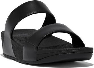 FitFlop Lulu Slide Sandal in All Black at Nordstrom, Size 11