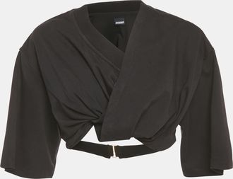 Jacquemus Black Lo Bahia Court Cotton T-Shirt
