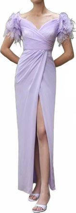 Carla Ruiz Womens Nylon Crepe Event Dress In Lavender