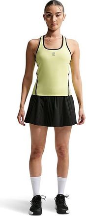 Nike Advantage Dri-FIT Tennis Tank Top Womens Clothing Light Lemon Twist/Black : XL (US 16-18), Polyester/Spandex