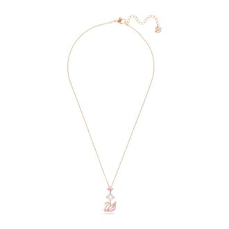 Swarovski Dames Hanger Roze Kristal Ros&eacute;goud Swan 5473024 - Dames - Kettingen - Geel - ONE Size - Accessoires