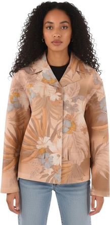 Maison Margiela Pink Floral Notched Lapel Jacket