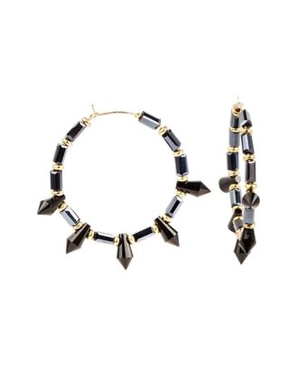 Saachi Saachi Circular Spike Hoops