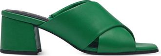Marco Tozzi Groene platte sandalen voor vrouwen - Dames - Muiltjes - Groen - 38 EU - Schoenen