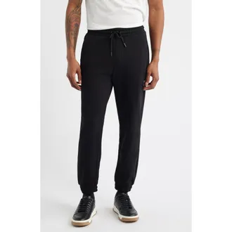 HUGO BOSS Danopan Cotton Joggers in Black at Nordstrom, Size Xx-Large