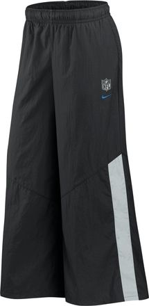 Nike Detroit Lions Rivalries Collection Wide-Leg Nike Womens NFL Mid-Rise Woven Pants in Black | 06AF056Y9J-FEN