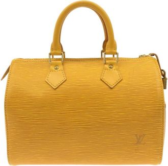 Louis Vuitton Yellow Leather Boston Bag (Pre-Owned)