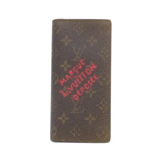Louis Vuitton Brown Coated Canvas Long Wallet (Bi-Fold) (Pre-Owned)