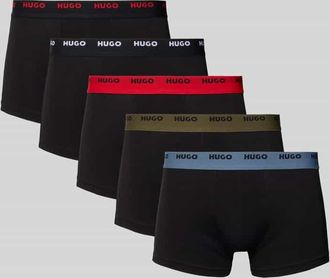HUGO BOSS Trunks aus Baumwoll-Mix im 5er-Pack Modell FIVE PACK in Black, Größe XXL