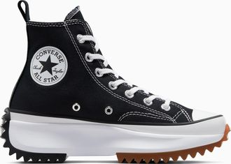 Converse Sneaker CONVERSE RUN STAR HIKE CANVAS PLATFORM, Damen, Gr. 40, schwarz-weiss (schwarz, wei&szlig;, gum), Textil, Schuhe Sneaker