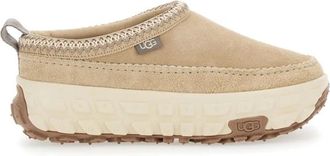 UGG Beige Muiltjes met Decoratieve Stiksels - Heren - Slip ons - Beige - 45 EU - Su&egrave;de - Schoenen