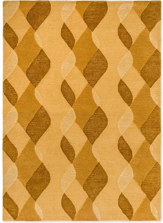 Brink & Campman Designer Teppich Decor Riff Straw Yellow - handgetuftet, aus 100% reiner Schurwolle