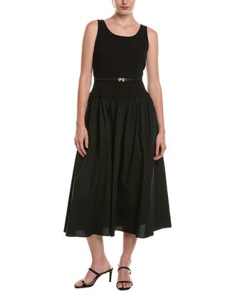 Anne Klein Petite Scoop Neck Drop-Waist Maxi Dress