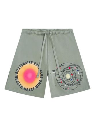 Billionaire Boys Club Aura graphic-print shorts - Green