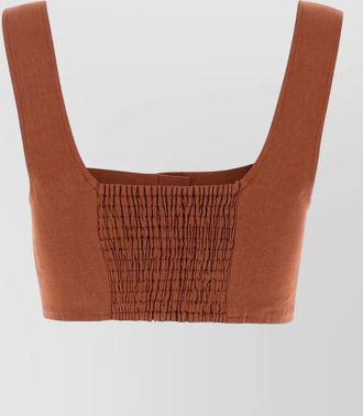 Le Kasha linen cropped tank top