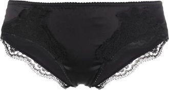 Dolce & Gabbana Slip Brasiliano In Raso Con Pizzo-Donna