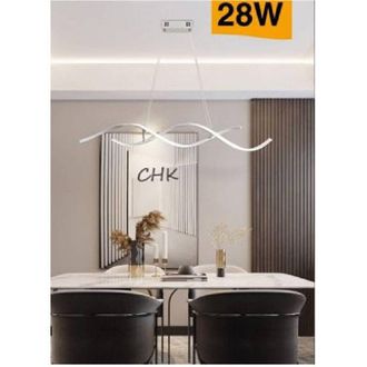 Trade Shop Trade Shop Traesio - Trade Shop - Lampadario Soffitto Led Onde Intrecciate Moderno 28w Luce 3000k 6500k 4000k B56b