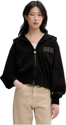 Barrow Studded Zip-Up Sweatshirt - Dames - Vesten met rits - Zwart - M - Katoen - Hoodies & sweatvesten
