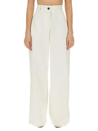Jil Sander High-Waisted Wide Leg Pants With Clean Lines