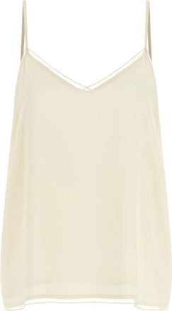 Fabiana Filippi Beige Filo Diamante Top