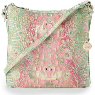 Brahmin Katie Croc Embossed Leather Crossbody Bag in Odette Ombre Melbourne at Nordstrom